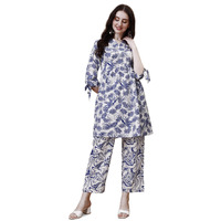 Shiv Textiles Cotton Printed Co Ord Set For Women.(08_Blue_S)