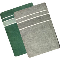 Prakasam Cotton Men's Kerala Style Premam Single (1.28X2.00 Mtrs) Colour (Pack Of 2) (Olive Green -Ash) Dhoti