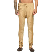 Kisah Men's Churidar, Solid Gold Cotton Blend (44)
