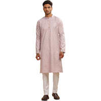 Be Active Men's Cotton Regular Kurta (C-399-3_Pink