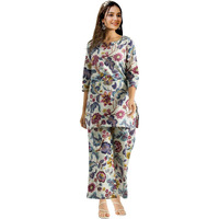 Toochki Women's Multi Color Floral Printed Rayon Stitched Salwar Suit Set | Salwar Suit Set For Women | 3/4 Sleeve Salwar Suit Set | Salwar Suit Set