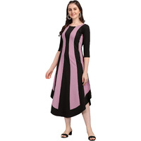 Purvaja Women's Corduroy Empire Waist Maxi Dress (Lucy-526-Lv-Bl-L_Light Violet