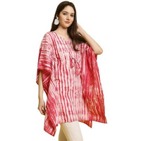Tee Projekt Crepe Elegant Kimino Sleeves Women's Kaftan Pink