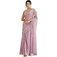 Womanista Women's Polyester Ready To Wear Saree (Ti5213A_Pink)