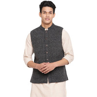 Fabindia Men's Nehru Jacket (20027419_Grey