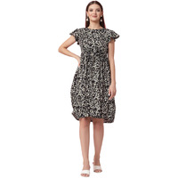 Oomph! Women's Western & Fusion Wear Western Dresses For Women Black - Md800