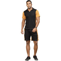 Rigo Waffle Knit Self Textured Co-Ord Set For Men's | Night Suit Set For Men's | Lounge-Wear Nightdress Pajama Set For Men's | Night Wear, Beach Wear, Vacation Wear Light Brown