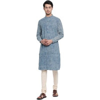 Fabindia Men's Cotton Slim Kurta (100730101_White