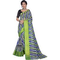 Glory Sarees Womens Cotto Silk Saree With Blouse Piece (Khushbu102_Green)