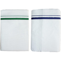 Prakasam Cotton Prakasamcotton Mens (Galaxy Hb) Double (1.28X4.00 Mtrs) Dhoti Pack Of 2 Dhoties With 2 Colours (Multi Colour-14)
