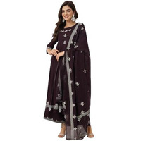 Ishin Women Ethnic Motifs Printed Regular Pure Cotton Kurta With Palazzos & With Dupatta