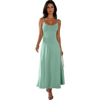 Kotty Women's Cotton Blend Dress(Green,L)
