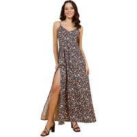 Kotty Women's Printed Fit And Flare Dress(Multicolored,M)