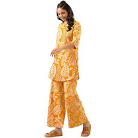 Tee Projekt Co Ord Set For Women Stylish | Kurta Set For Women Yellow
