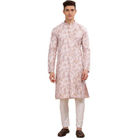 Be Active Men's Cotton Regular Kurta (C-399-4_Pink