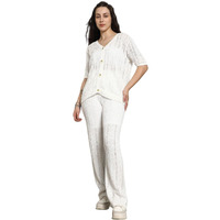 High Star Women's White Regular Dress