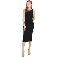 Toochki Dress For Women | Lycra Dresses | One Piece Dress | Black Midi Dress Dress For Women | Black Bodycon Dress For Women | Casual Wear Dress