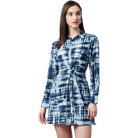 Rare Women's Crepe A-Line Above The Knee Dress (Ep7089_Multi_S) Multicolour