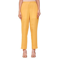 Fabindia Women's Regular Ethnic Pant (2126407Yellow_Yellow
