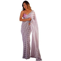 Shiv Textiles Women's Knitted Printed Saree(Kls-5015-Light-Purple)