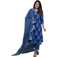 Nermosa Women Printed Kurta And Pant Set With Dupatta (Xx-Large)