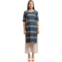 Patlani Women's A-Line-Crepe Kurti. White