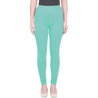 Shasmi Women's Stretch Leggings Com Chudidar Green Sea 104 M