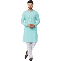 See Designs Cotton Regular Mens Kurta (14180246_Lime Green_S)