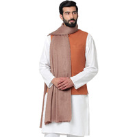 Weavers Villa Men's Plain Self Design Pure Wool Lohi/Woollen Shawl, 125Cm X 250Cm
