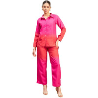 Fabnex Women's Adult Pink Long Sleeve Cotton Rayon Blend Kurta Set With Dupatta - K-105-107