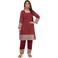 Fashion Basket Georgette Kurta Set With Duptta And Bottom For Women