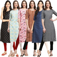 Pinkmint Crepe Printed Kurti For Womens College Wear Kurti For Women