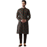 Kisah Men's Multicolored Indian Ethnic Wear Kurta For Wedding & Festivals