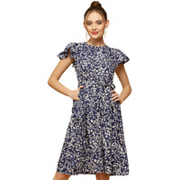 Oomph! Women's Western & Fusion Wear Western Dresses For Women Blue - Md803
