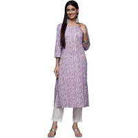Varanga Women's Cotton Kurta  Soft, Comfortable, And Stylish Ethnic Wear For Everyday Casual And Semi-Formal Occasions Purple