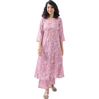Toochki Dress For Women | Women Dress | Two Piece Dress For Women | Dresses For Women | Dress For Women Stylish | Light Pink Floral Printed Dress | Rayon Dress (Tkcbl-Ry-326-Pk-Dr $Parent)