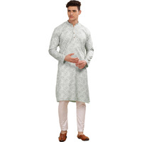 Be Active Men's Printed Black Kurta Set || Men Kurta Pajama || Men Kurta Pajama Set || Kurta Pajama For Men (C-Rf0049 Set 2 M)