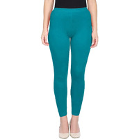 Shasmi Women's Stretch Leggings Ankle Rama Green 49_Teal M