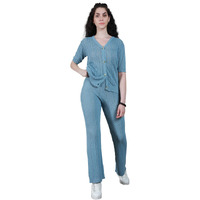High Star Women Blue Co-Ord
