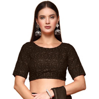 Oomph! Readymade Blouse For Women, Brocade, Boat Neck, Rbbl596