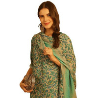 Pinkmint Straight Cotton Printed Kurta And Pant Set With Fancy Dupatta 3 Piece Suit Set Festival