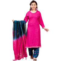 Aarika Girls Rani Colour Sequin Cotton Kurti (9-16 Years)