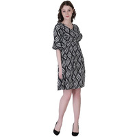 Leriya Fashion One Piece Dress For Women| Midi Dress For Women| Birthday Dress For Women (Xxx-Large, Black)
