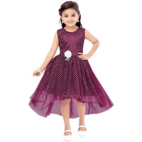 Aarika Girls Purple Color Frock (Sp-Fk-3004-Wine-28)