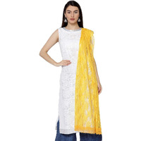 Weavers Villa Women's Net Dupatta, 2.10 Mtrs