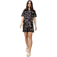 Purvaja Womens Mini Co-Ords (Rehaa-024-Alphabets_Black_Large)