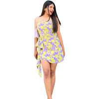 Leriya Fashion Women Fit And Flare Mini Dress Dress Purple, Small