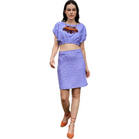 Purvaja Womens Mini Co-Ords (Luna-003-Lilac_Purple_Small)