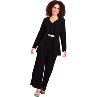 Popwings Women Casual Black 3 Pieces Maxi Co-Ords Set