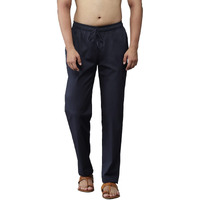 See Designs Men Cotton Ethnic Pyjama Navy Blue 3Xl